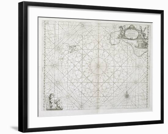 The Isles of Scilly and Cornwall, from 'Great Britain's Coasting Pilot', Published 1776 (Engraving)-Captain Greenville Collins-Framed Giclee Print