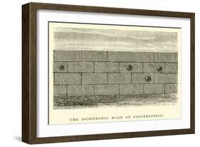 The Isodomonic Mode of Construction-Édouard Riou-Framed Giclee Print