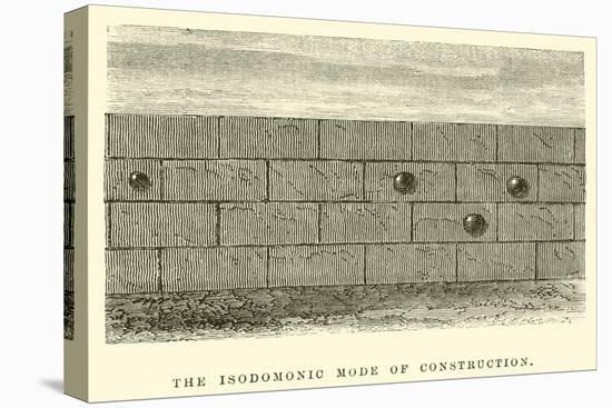 The Isodomonic Mode of Construction-Édouard Riou-Stretched Canvas