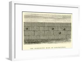 The Isodomonic Mode of Construction-Édouard Riou-Framed Giclee Print