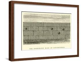 The Isodomonic Mode of Construction-Édouard Riou-Framed Giclee Print