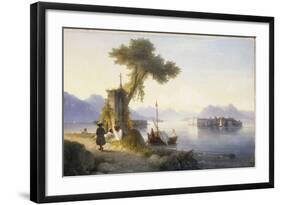 The Isola Bella on Lago Maggiore, 1843-Ivan Konstantinovich Aivazovsky-Framed Giclee Print