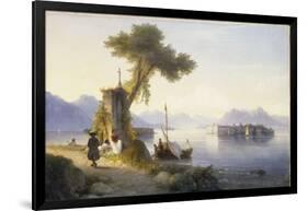 The Isola Bella on Lago Maggiore, 1843-Ivan Konstantinovich Aivazovsky-Framed Giclee Print