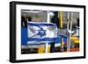 The Israeli Flag Fly's in the Breeze at the Harbor in Jaffa, Israel-David Noyes-Framed Photographic Print