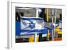 The Israeli Flag Fly's in the Breeze at the Harbor in Jaffa, Israel-David Noyes-Framed Photographic Print