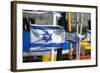 The Israeli Flag Fly's in the Breeze at the Harbor in Jaffa, Israel-David Noyes-Framed Photographic Print