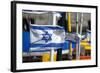 The Israeli Flag Fly's in the Breeze at the Harbor in Jaffa, Israel-David Noyes-Framed Photographic Print