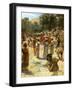 The Israelite Priests holding the Ark - Bible-William Brassey Hole-Framed Giclee Print