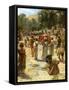 The Israelite Priests holding the Ark - Bible-William Brassey Hole-Framed Stretched Canvas