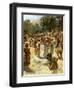 The Israelite Priests holding the Ark - Bible-William Brassey Hole-Framed Giclee Print