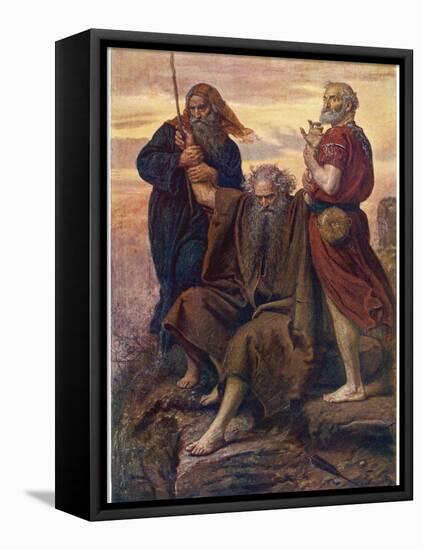 The Israelites are Enabled to Defeat the Amalekites Because Moses Arms are Held up by Aaron and Hur-John Everett Millais-Framed Stretched Canvas