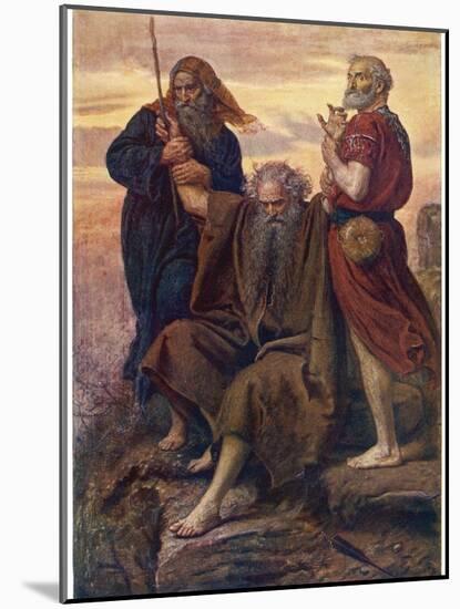 The Israelites are Enabled to Defeat the Amalekites Because Moses Arms are Held up by Aaron and Hur-John Everett Millais-Mounted Photographic Print