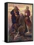 The Israelites are Enabled to Defeat the Amalekites Because Moses Arms are Held up by Aaron and Hur-John Everett Millais-Framed Stretched Canvas