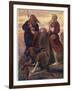 The Israelites are Enabled to Defeat the Amalekites Because Moses Arms are Held up by Aaron and Hur-John Everett Millais-Framed Photographic Print