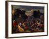 The Israelites Collecting Manna (Manna) in the Desert, 17Th Century (Oil on Canvas)-Nicolas Poussin-Framed Giclee Print