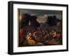 The Israelites Collecting Manna (Manna) in the Desert, 17Th Century (Oil on Canvas)-Nicolas Poussin-Framed Giclee Print