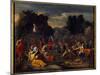 The Israelites Collecting Manna (Manna) in the Desert, 17Th Century (Oil on Canvas)-Nicolas Poussin-Mounted Giclee Print