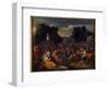 The Israelites Collecting Manna (Manna) in the Desert, 17Th Century (Oil on Canvas)-Nicolas Poussin-Framed Giclee Print