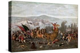 The Israelites Crossing the Red Sea (The Parting of the Red Sea)-Juan de la Corte-Stretched Canvas