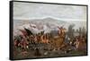 The Israelites Crossing the Red Sea (The Parting of the Red Sea)-Juan de la Corte-Framed Stretched Canvas