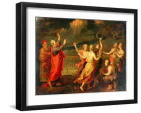 The Israelites Rejoicing After Crossing The Red Sea-Nicolas Poussin-Framed Giclee Print