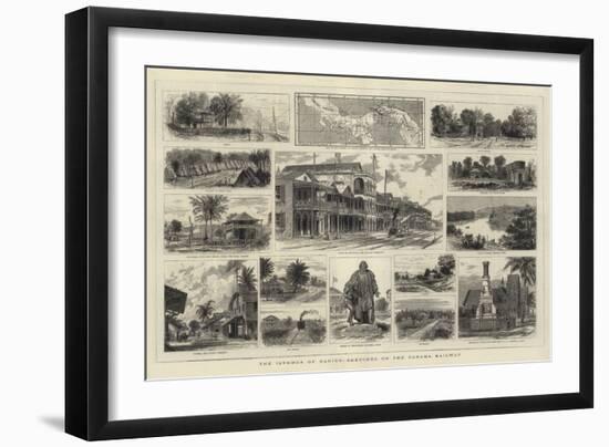 The Isthmus of Darien, Sketches on the Panama Railway-null-Framed Giclee Print