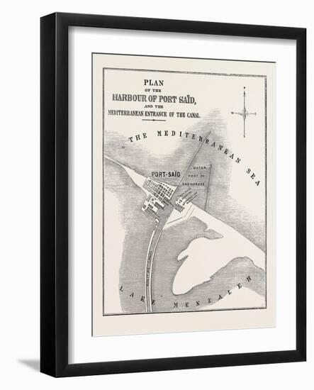 The Isthmus of Suez Maritime Canal-null-Framed Giclee Print