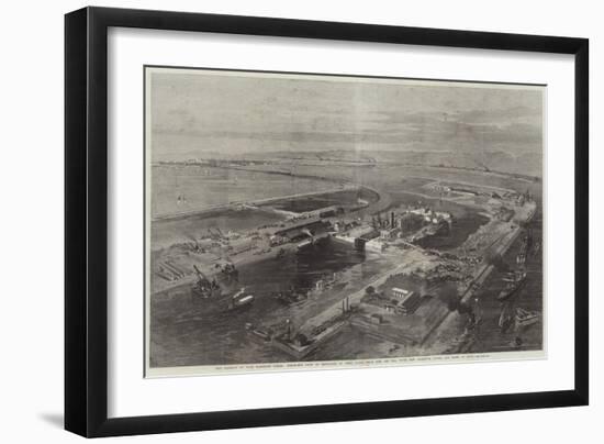 The Isthmus of Suez Maritime Canal-null-Framed Giclee Print