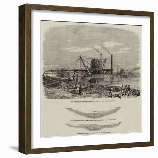 The Isthmus of Suez Maritime Canal-null-Framed Giclee Print