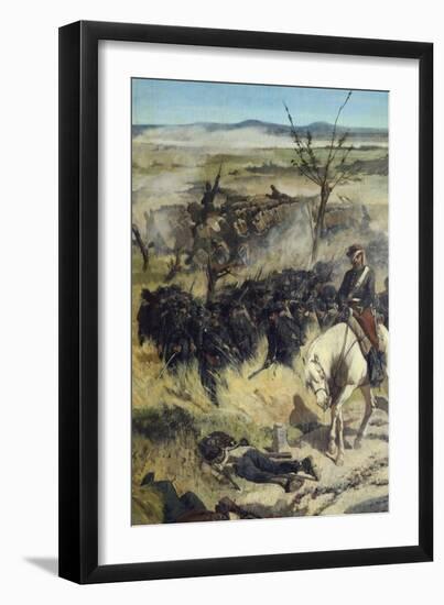 The Italian Camp after Battle of Magenta-Giovanni Fattori-Framed Giclee Print