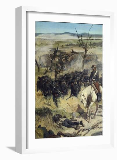 The Italian Camp after Battle of Magenta-Giovanni Fattori-Framed Giclee Print