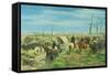 The Italian Camp at the Battle of Magenta, 1859-Giovanni Fattori-Framed Stretched Canvas