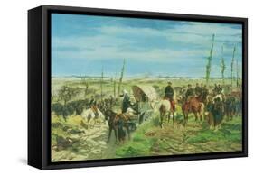 The Italian Camp at the Battle of Magenta, 1859-Giovanni Fattori-Framed Stretched Canvas