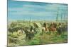 The Italian Camp at the Battle of Magenta, 1859-Giovanni Fattori-Mounted Giclee Print