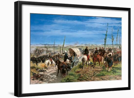 The Italian Camp at the Battle of Magenta-Giovanni Fattori-Framed Giclee Print