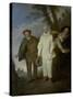 The Italian Comedians, c.1720-Jean Antoine Watteau-Stretched Canvas