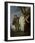 The Italian Comedians, c.1720-Jean Antoine Watteau-Framed Giclee Print