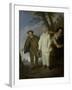 The Italian Comedians, c.1720-Jean Antoine Watteau-Framed Giclee Print