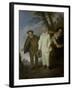 The Italian Comedians, c.1720-Jean Antoine Watteau-Framed Giclee Print