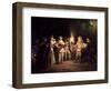 The Italian Comedy, C.1716-Jean Antoine Watteau-Framed Premium Giclee Print