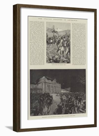 The Italian Disaster in Abyssinia-null-Framed Giclee Print