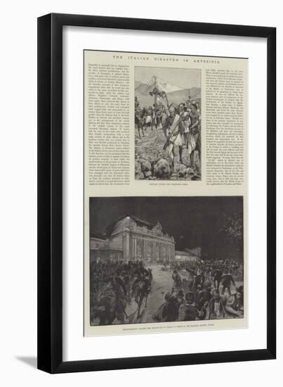 The Italian Disaster in Abyssinia-null-Framed Giclee Print