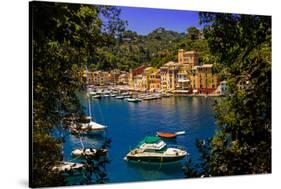 The Italian Fishing Village of Portofino, Liguria, Italy, Europe-Laura Grier-Stretched Canvas