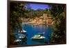 The Italian Fishing Village of Portofino, Liguria, Italy, Europe-Laura Grier-Framed Premium Photographic Print