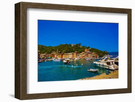 The Italian Fishing Village of Portofino, Liguria, Italy, Europe-Laura Grier-Framed Photographic Print