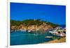 The Italian Fishing Village of Portofino, Liguria, Italy, Europe-Laura Grier-Framed Photographic Print