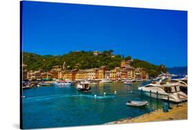 The Italian Fishing Village of Portofino, Liguria, Italy, Europe-Laura Grier-Stretched Canvas