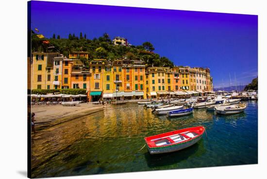 The Italian Fishing Village of Portofino, Liguria, Italy, Europe-Laura Grier-Stretched Canvas