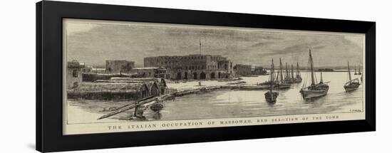 The Italian Occupation of Massowah, Red Sea, View of the Town-null-Framed Giclee Print