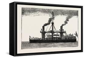 The Italian Ship Duilio, 1882-null-Framed Stretched Canvas